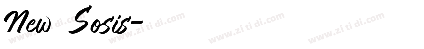 New Sosis字体转换